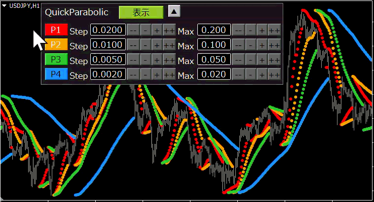QuickParabolic パネル操作(動画)